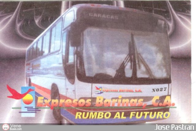 Pasajes Tickets y Boletos Expresos Barinas por Jos� Pastran