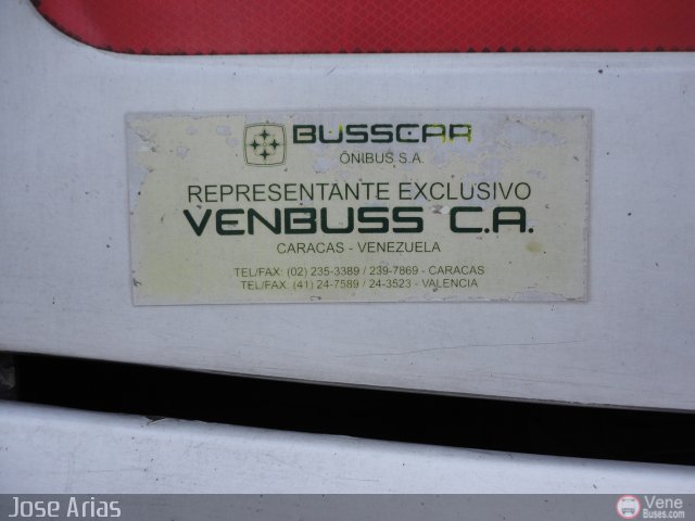 Detalles Acercamientos NO USAR M�S Representante Busscar En Venezuela por Jos� Arias