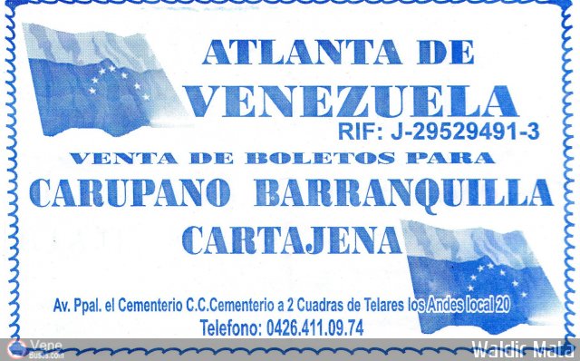 Catlogos Folletos y Revistas ATLANTA DE VZLA por Waldir Mata