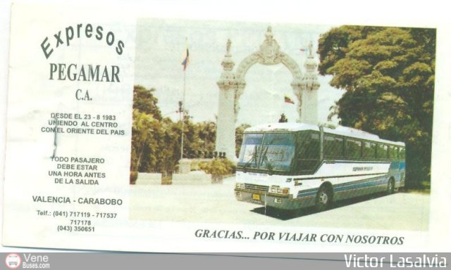 Pasajes Tickets y Boletos Expresos Pegamar por Juan De Ascen��o