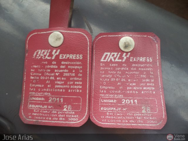 Pasajes Tickets y Boletos Orly Zulia de Vzla por Jos� Arias