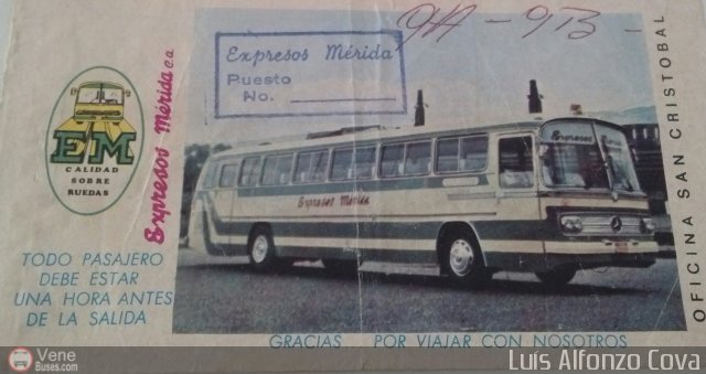 Pasajes Tickets y Boletos Exp. Mrida por Waldir Mata