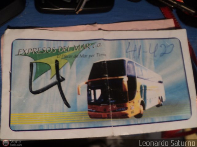 Pasajes Tickets y Boletos Expresos Del Mar por Leonardo Saturno